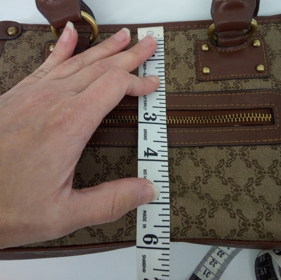 Rosetti Set Vegan Cotton Blend Brown Tan Bundle Shoulder Small Bags Y2K 2000's - Picture 12 of 16